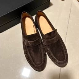 Women's Suede Loafers Slip-On Casual Flats Shoes Comfortable Low Heel Moccasins for Office Work Shoes Daily Wear Vintage Flats