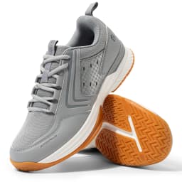 FitVille Tennis Shoes Wide Casual Sports Shoes for Men Breathable Racquetball Badminton Sneakers for All Court with Arch Support