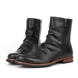 Men's British Style Low-Heeled Retro Boots for Everyday Casual Wear