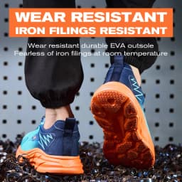 Fashion Work Safety Shoes Men Rotating Button Work Sneakers Steel Toe Shoes Puncture-Proof Protection Shoes Security Boots Men
