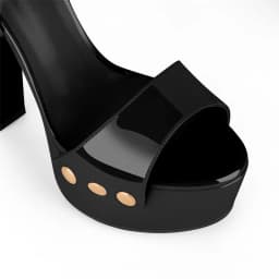 Onlymaker Women Peep Toe Platform Patent Leather Ankle Strap Sandals Slingback Party Dress Big Size Chuny Heel Sandals