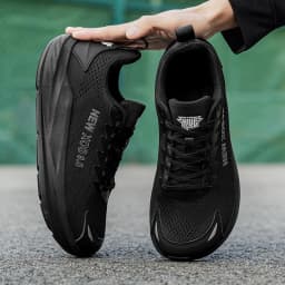 Wide Toe Running Shoes Autumn Winter Breathable Mesh Sneakers Lightweight Cushion Sport Shoes For Walking Jogging School Daily