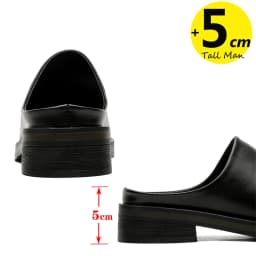 Loafers Height 5cm Leather Slippers Men's Summer Slip-on Shoes Business Casual Plus Size 38-46