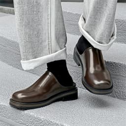 Loafers Height 5cm Leather Slippers Men's Summer Slip-on Shoes Business Casual Plus Size 38-46