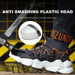 Indestructible Men Safety Shoes Anti-smash Men Shoes Working Sneakers Anti-Puncture Work Boots Safety Composite Toe Men Boots