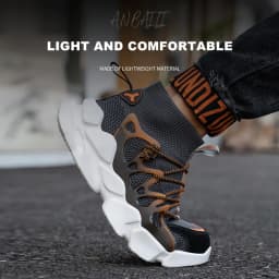 Indestructible Men Safety Shoes Anti-smash Men Shoes Working Sneakers Anti-Puncture Work Boots Safety Composite Toe Men Boots