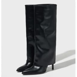 Eilyken Autumn Winter Pointed Toe Woman Knee-High Boots Designer Splicing Thin High Heels Stripper Party Shoes