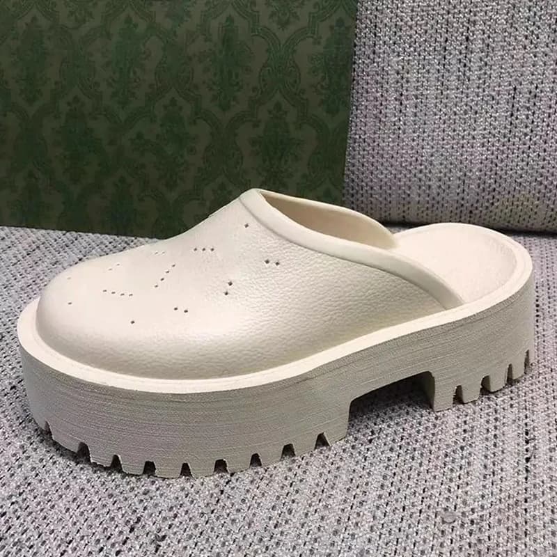 Women Thick Bottom EVA Slippers Slip On Waterproof Casual Outdoor Fashion Sandals Comfortable Cover Toe Shoes 34-42