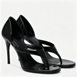 Shiny Patent Leather Cover Heels Flip Toe Sandals Sexy Pointed Toe Thin Heel Suede Custaomized New Arrivals Fashion Women Modern