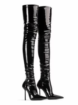 2026Women's New Autumn and Winter Slim Fit High Heels, Oversized Boots, Women's Pointed Elastic Slim Fit Leg Boots, Long Boots