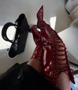 2026Women's New Autumn and Winter Slim Fit High Heels, Oversized Boots, Women's Pointed Elastic Slim Fit Leg Boots, Long Boots