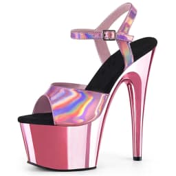17cm Professional Dance Heels - Sexy Black Patent Peep Toe Stilettos w/ Red Platform & Ankle Strap for Latin Salsa Tango