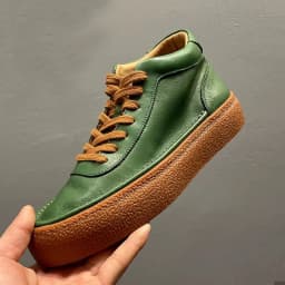 2025 New Men's Fleece Lined High Top Shoes, Retro Leather Work Boots with Chunky Sole, All-Day Comfort Winter Casual Sneakers