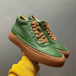 2025 New Men's Fleece Lined High Top Shoes, Retro Leather Work Boots with Chunky Sole, All-Day Comfort Winter Casual Sneakers