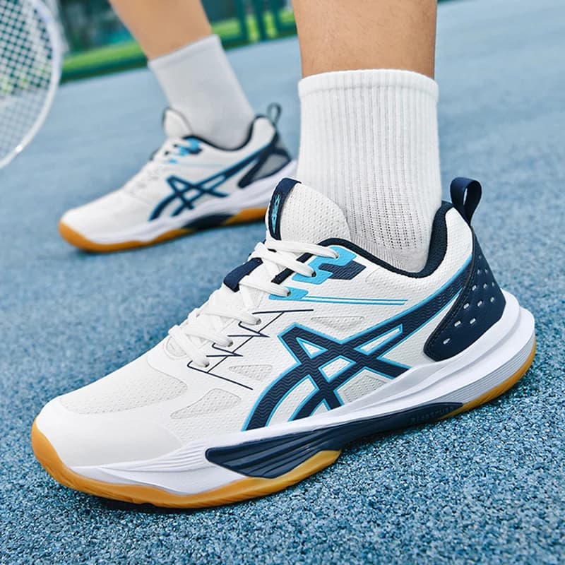 Men Tennis Shoes Breathable Mesh Professional Men Badminton Shoes Lightweight Volleyball Shoes Sport Anti-Slip Training Sneakers