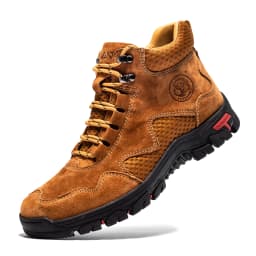 FLYLAND Men's Classic Retro Soft Skin Friendly Genuine Leather Business Ankle Boots Handmade Casual Boots