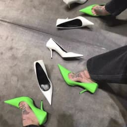 Spring and Autumn Fashion New Pointed Shoes High Heels Stiletto White Single Shoes Women