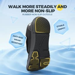 FitVille Extra Wide Men's Diabetic Shoes for Elder Orthopedics Feet Swollen Adjustable Walking Shoe Elderly Foot Pain Relief