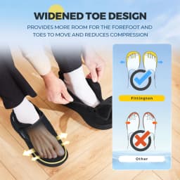 FitVille Extra Wide Men's Diabetic Shoes for Elder Orthopedics Feet Swollen Adjustable Walking Shoe Elderly Foot Pain Relief