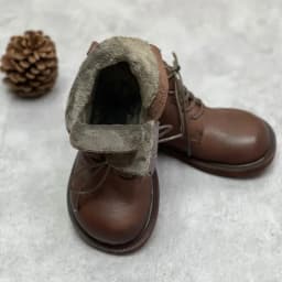 Wide Toe Shoes Handmade Genuine Leather Women's Boots Soft Bottom Side Zipper Casual Boots