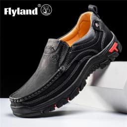 FLYLAND Men's Dress Shoes Fashion Leather Shoes Handmade Male Sapatos Hombre