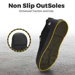 Fitville Wide Fit Mens Steel Toe Work Anti‑Smashing Anti‑Puncture Non‑Slip Safety Shoes For Construction Industrial Workplace