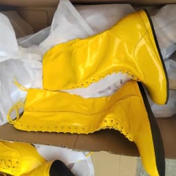 Hogan Yellow Black Wrestling Boots Pro Lace Up High Top Leather Mens Ring Costume Boots Wrestling Shoes