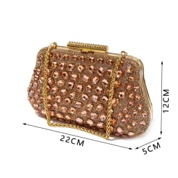 2025 New Rhinestone Design African-Inspired Shoe and Bag Set Olive Toe-Exposing Comfortable Women's High Heels Trending on INS
