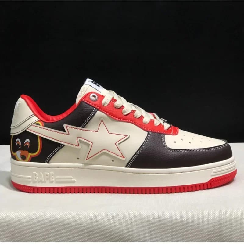 A BATHING APE Original Classics Bape Sta Men Women Dropout Skate Shoes Fashion Casual Shoes Outdoor Platform Bear Shoes Sneakers