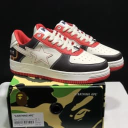 A BATHING APE Original Classics Bape Sta Men Women Dropout Skate Shoes Fashion Casual Shoes Outdoor Platform Bear Shoes Sneakers