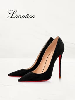 Anti Suede Black High Heels, Women's Pointed Thin Heels, New High-end Commuting Work Shoes
