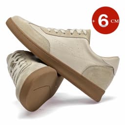 Man Vintage Elevator Shoes Height Increase Insole 6cm Taller Lift Sneakers Shoes Men Leisure Fashion Sports Casual Shoes