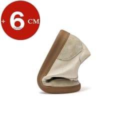 Man Vintage Elevator Shoes Height Increase Insole 6cm Taller Lift Sneakers Shoes Men Leisure Fashion Sports Casual Shoes