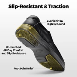 Fittington Men Causal Shoes Extra Wide Toe Loafers Fashion High Quality Slip-on Shoes for Men Comfort Walking With Arch Support