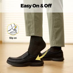Fittington Men Causal Shoes Extra Wide Toe Loafers Fashion High Quality Slip-on Shoes for Men Comfort Walking With Arch Support