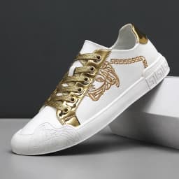 Men's Leather Shoes Casual Comfort Cricket Shoes Fashion Sneakers For Men Lightweight Driving Shoes