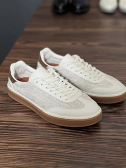 Summer Linen GAT Sneakers Vintage Old Money German Army Trainers White Genuine Leather Breathable Soft Casual Board Shoes