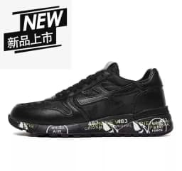 2026 New Fashion luxury platform casual shoes men's layer leather denim leather Migland Steven outdoor training ‮seohS premiataeS