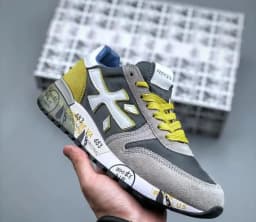 2026 New Fashion luxury platform casual shoes men's layer leather denim leather Migland Steven outdoor training ‮seohS premiataeS