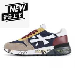 2026 New Fashion luxury platform casual shoes men's layer leather denim leather Migland Steven outdoor training ‮seohS premiataeS