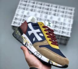 2026 New Fashion luxury platform casual shoes men's layer leather denim leather Migland Steven outdoor training ‮seohS premiataeS