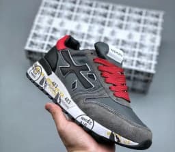 2026 New Fashion luxury platform casual shoes men's layer leather denim leather Migland Steven outdoor training ‮seohS premiataeS