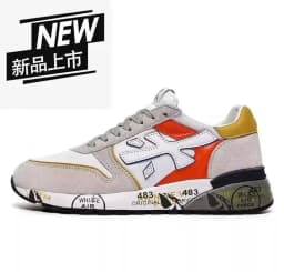 2026 New Fashion luxury platform casual shoes men's layer leather denim leather Migland Steven outdoor training ‮seohS premiataeS