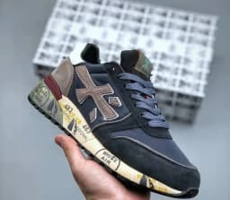 2026 New Fashion luxury platform casual shoes men's layer leather denim leather Migland Steven outdoor training ‮seohS premiataeS
