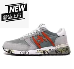 2026 New Fashion luxury platform casual shoes men's layer leather denim leather Migland Steven outdoor training ‮seohS premiataeS
