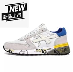 2026 New Fashion luxury platform casual shoes men's layer leather denim leather Migland Steven outdoor training ‮seohS premiataeS