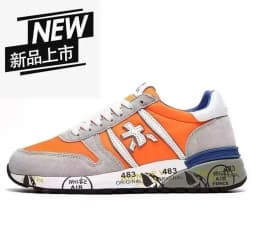 2026 New Fashion luxury platform casual shoes men's layer leather denim leather Migland Steven outdoor training ‮seohS premiataeS