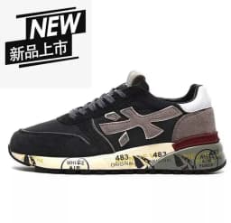 2026 New Fashion luxury platform casual shoes men's layer leather denim leather Migland Steven outdoor training ‮seohS premiataeS