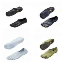 Vibram FiveFingers Outdoor Five Toe Barefoot Sneakers Shock Absorbing Textured Sole Printed Mesh Surface Daily Walking Camping Adventure Trainers