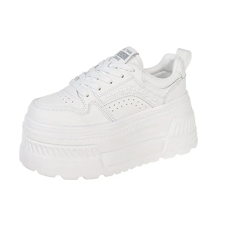 Ladies Heightening Thick Bottom Sneakers Breathable Fashionable Casual Platform Shoes New Style Flatform Loafers